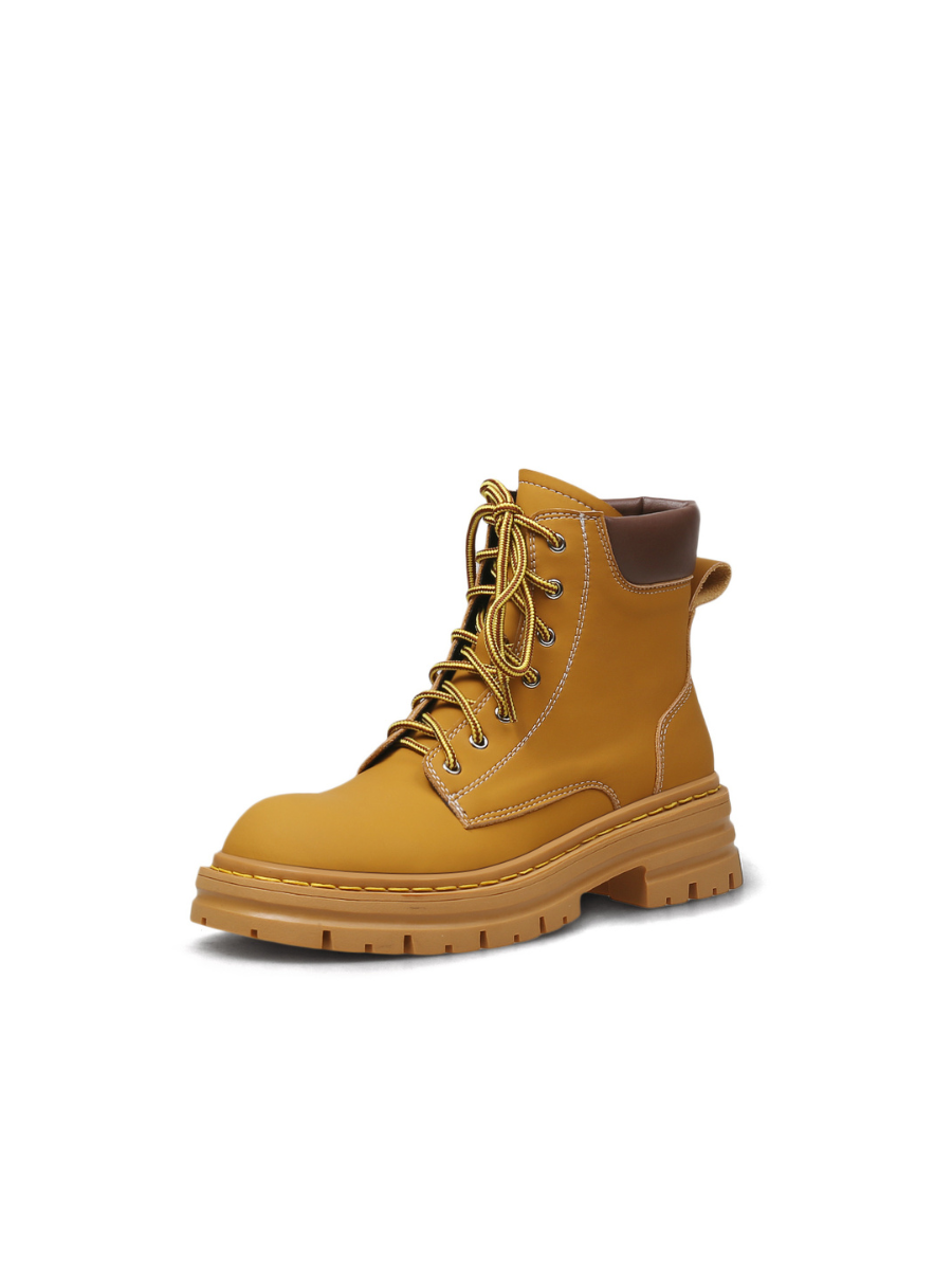 JADYROSE | CHESTNUT LEATHER COMBAT BOOT