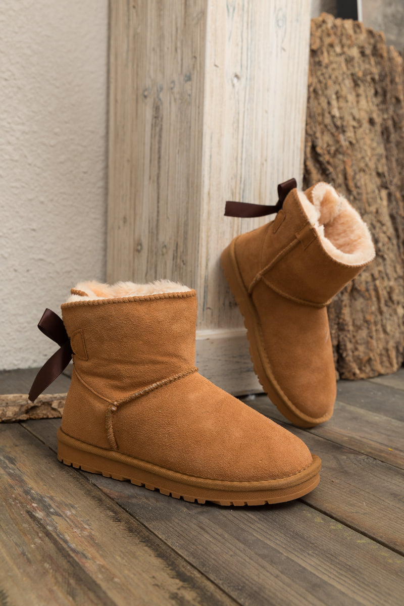 SMAIBULUN Ugg | Bailey Bow Ugg Mini Boots - Chestnut