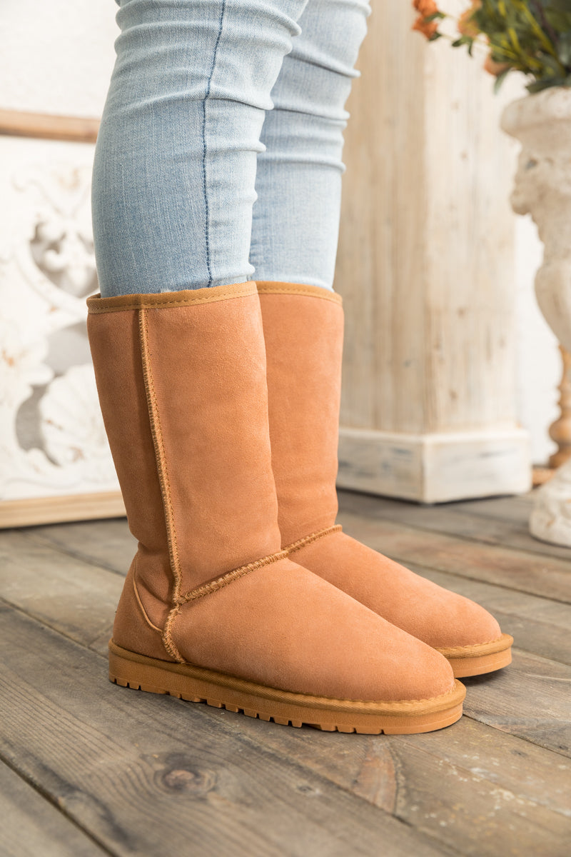 SMAIBULUN Ugg | Classic Suede Mid-Length boots - Chestnut