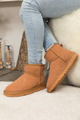 SMAIBULUN Ugg | Faux Fur-Lined Classic Ugg Short Boots