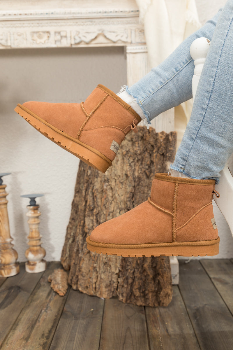 SMAIBULUN Ugg | Faux Fur-Lined Classic Ugg Short Boots