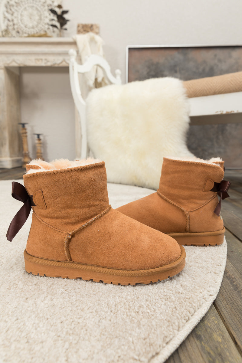 SMAIBULUN Ugg | Bailey Bow Ugg Mini Boots - Chestnut