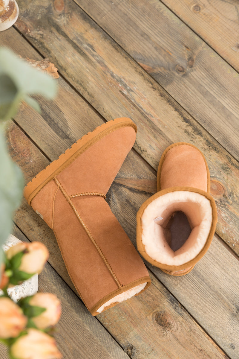 SMAIBULUN Ugg | Classic Suede Mid-Length boots - Chestnut