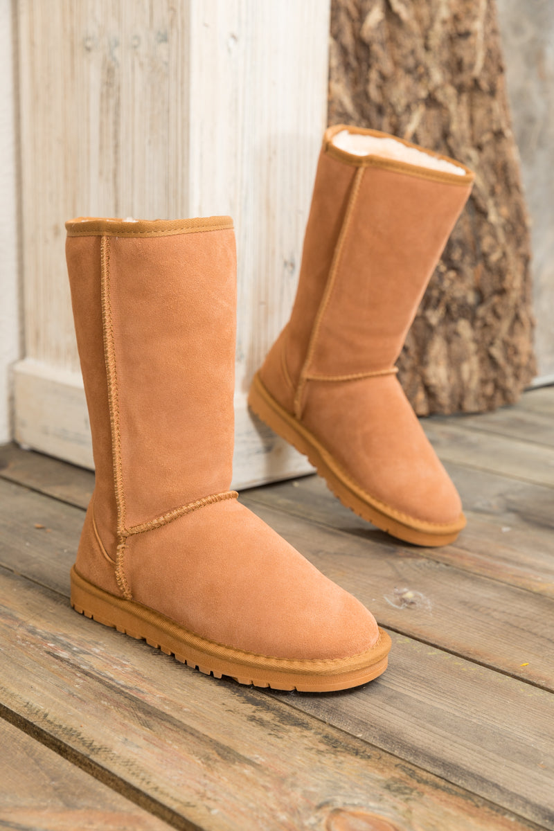 SMAIBULUN Ugg | Classic Suede Mid-Length boots - Chestnut