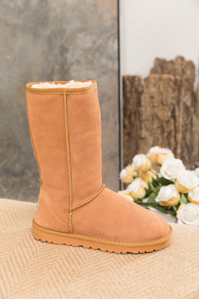 SMAIBULUN Ugg | Classic Suede Mid-Length boots - Chestnut