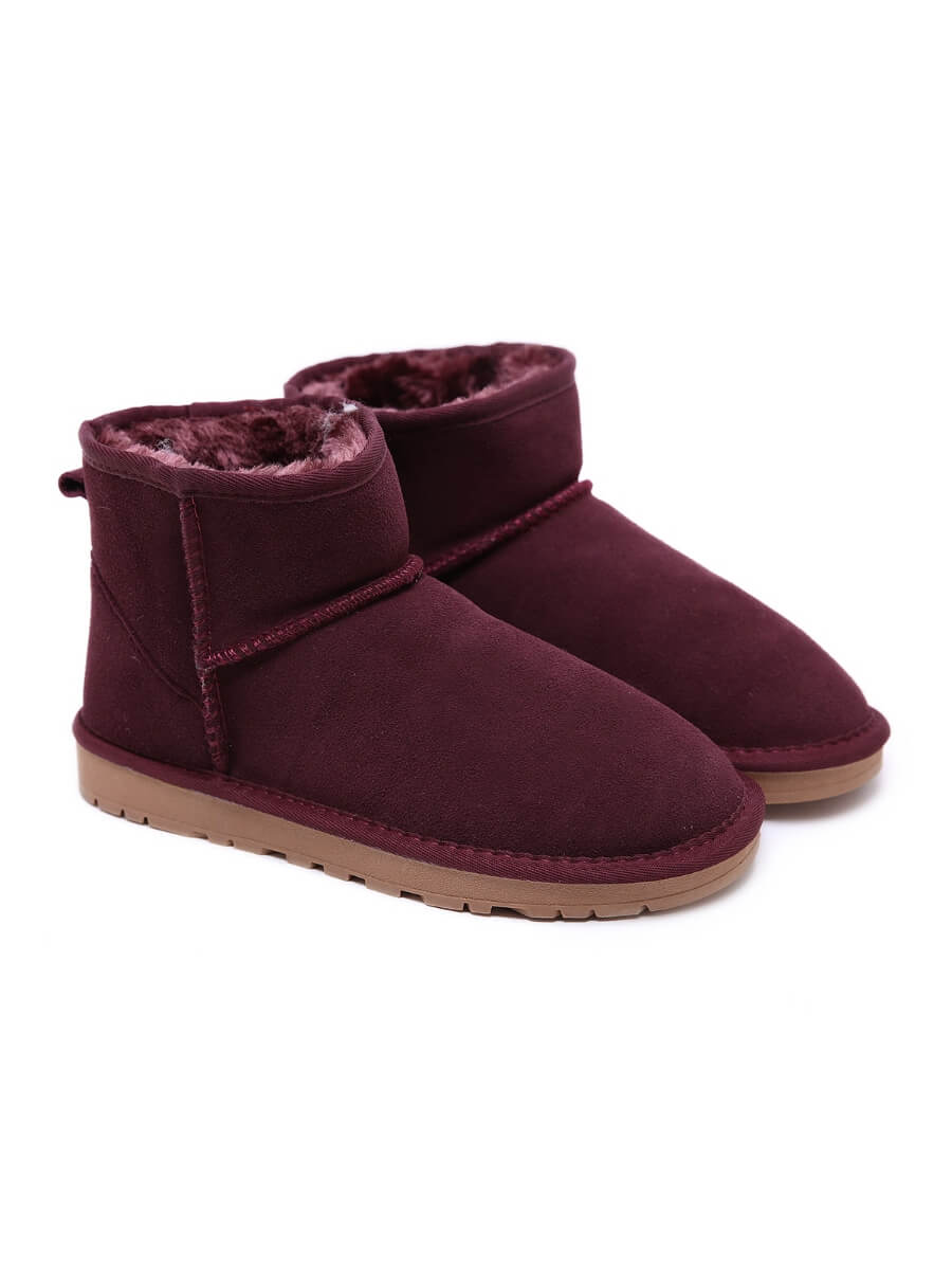 SMAIBULUN Ugg | Faux Fur-Lined Classic Ugg Short Boots