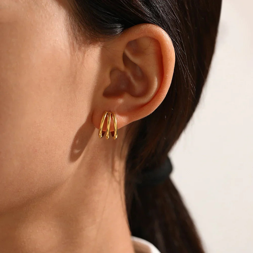 Cradle Hoop Earrings