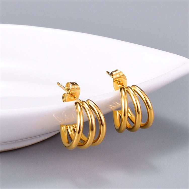 Cradle Hoop Earrings