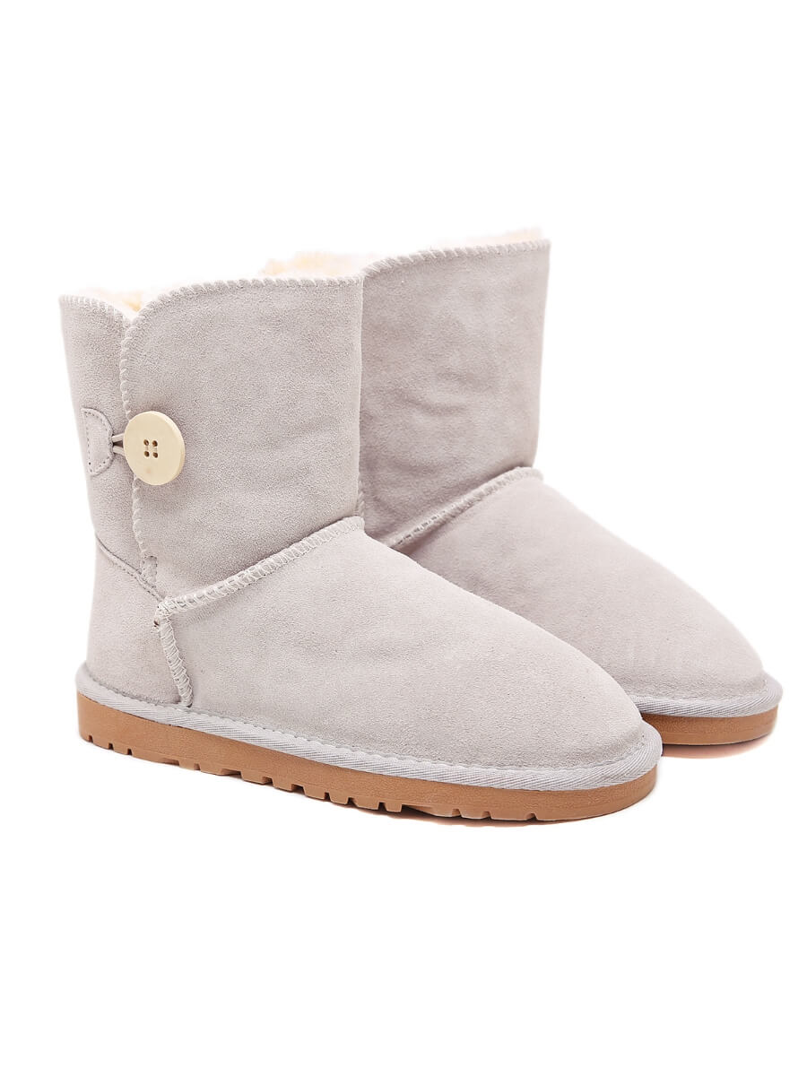 SMAIBULUN Ugg | Faux Fur-Lined Classic Side Button boots