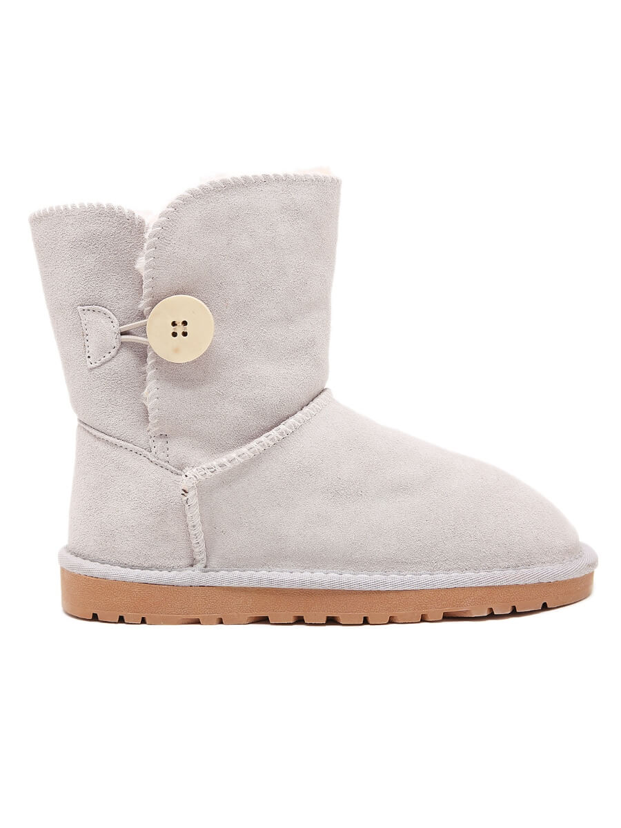 SMAIBULUN Ugg | Faux Fur-Lined Classic Side Button boots