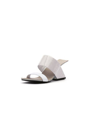 JadyRose | Signature Open-Heel Leather Slide Sandal - Cream