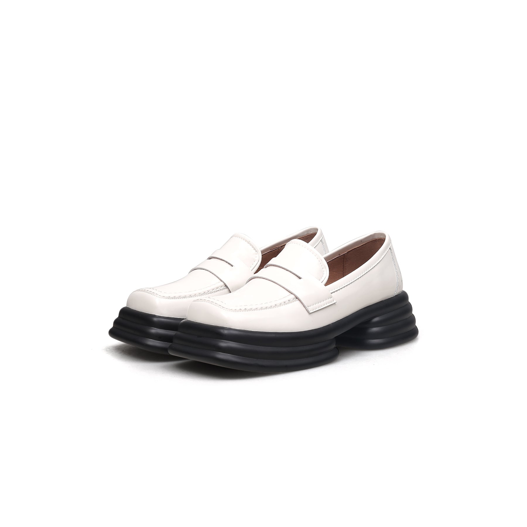 JADYROSE | AGNELLE LEATHER LOAFER CREAM