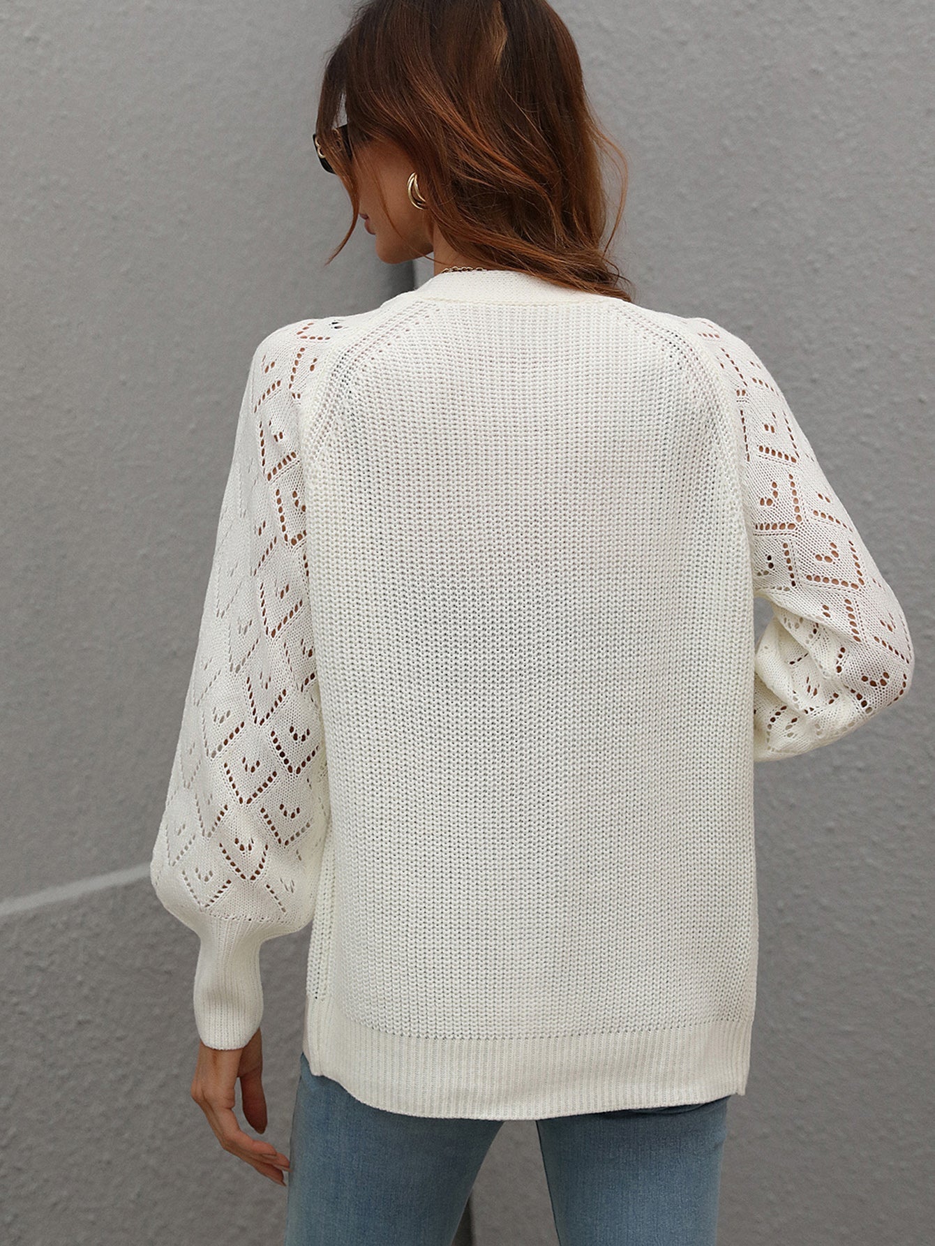 SHANTALL KNIT CARDIGAN - CREAM