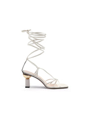 JadyRose | BECKAS Knots Strap Leather Black Sandal