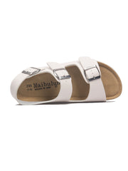 Maibulun - Cream Double-Strap Slingback Sandals