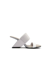 JadyRose | Signature Open-Heel Leather Slide Sandal - Cream