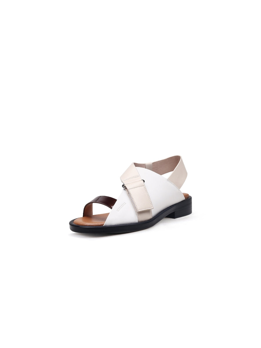 JADYROSE | LEANORA BEIGE CONTRAST SANDAL