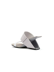 JadyRose | Signature Open-Heel Leather Slide Sandal - Cream