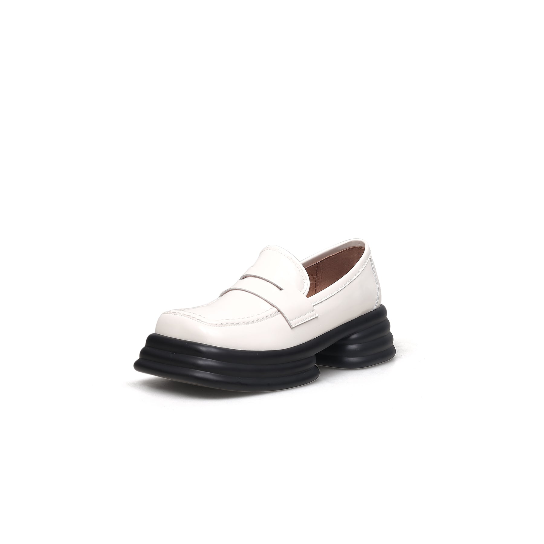 JADYROSE | AGNELLE LEATHER LOAFER CREAM