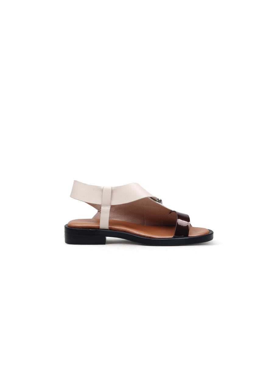 JADYROSE | LEANORA BEIGE CONTRAST SANDAL