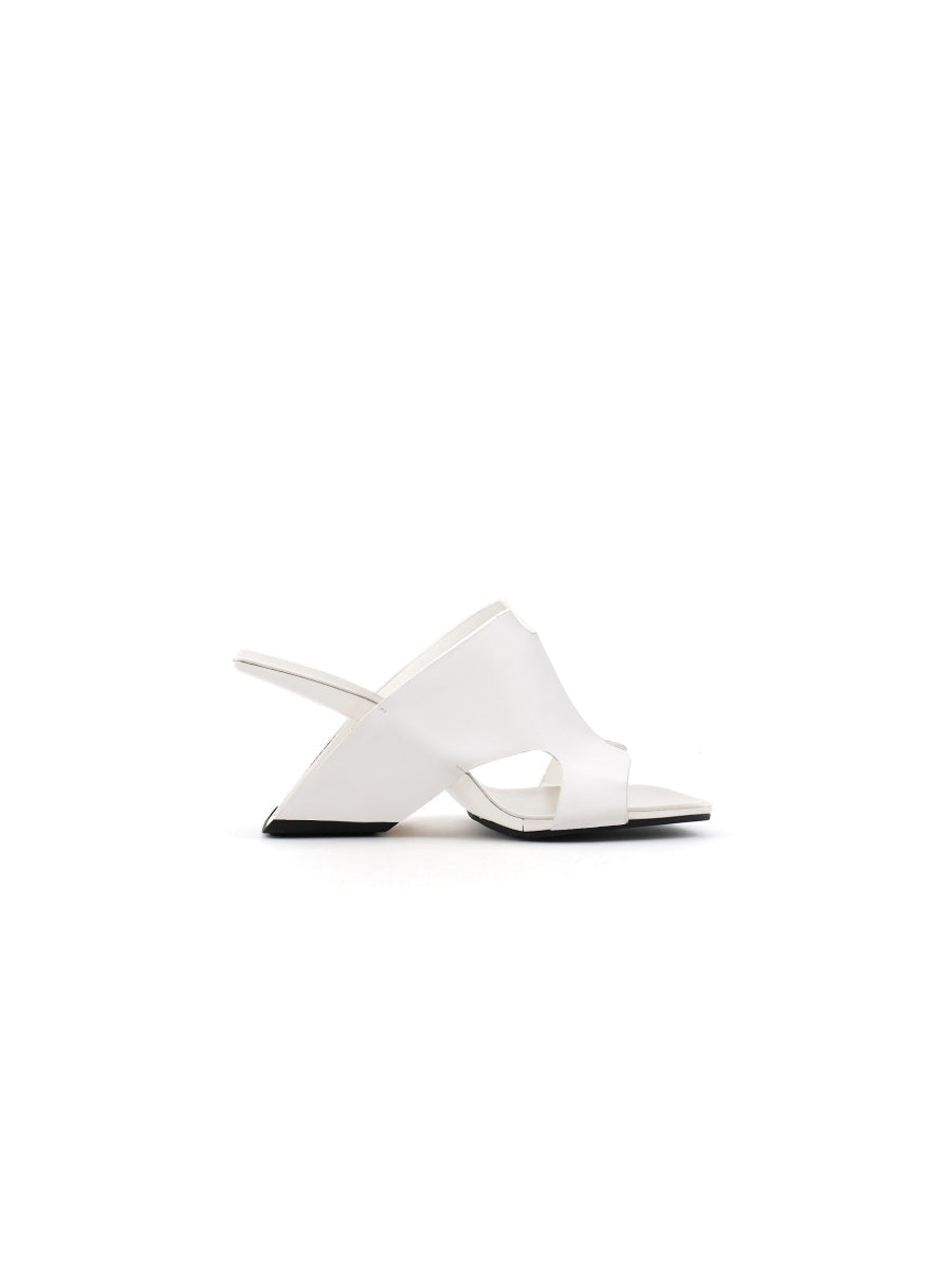 JADYROSE | GIVEN CREAM LEATHER OPEN TOE SLIDE