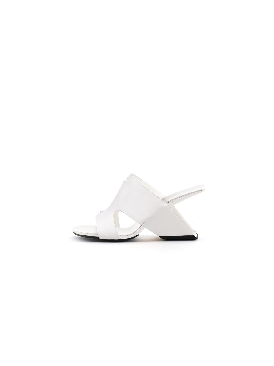 JADYROSE | GIVEN CREAM LEATHER OPEN TOE SLIDE