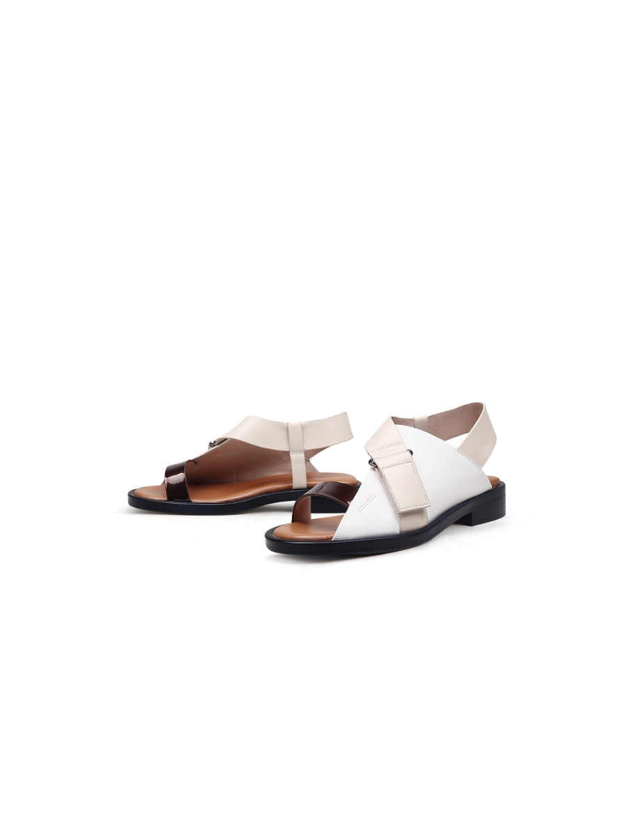 JADYROSE | LEANORA BEIGE CONTRAST SANDAL