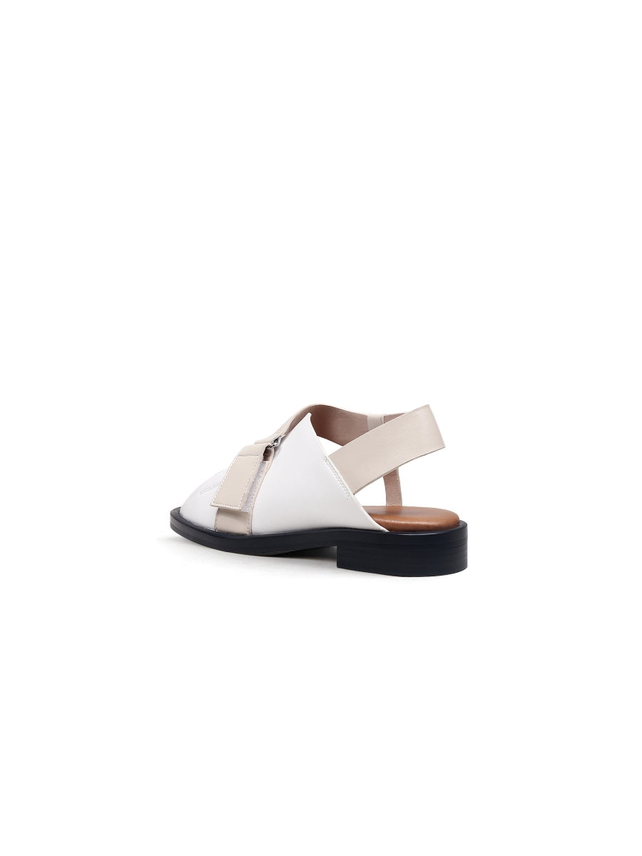 JADYROSE | LEANORA BEIGE CONTRAST SANDAL