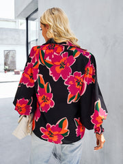 FLEETWOOD BLOUSE - BLACK FLORAL