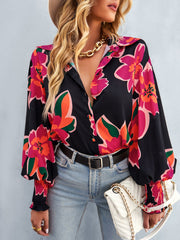 FLEETWOOD BLOUSE - BLACK FLORAL