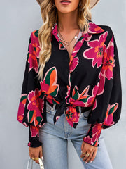 FLEETWOOD BLOUSE - BLACK FLORAL