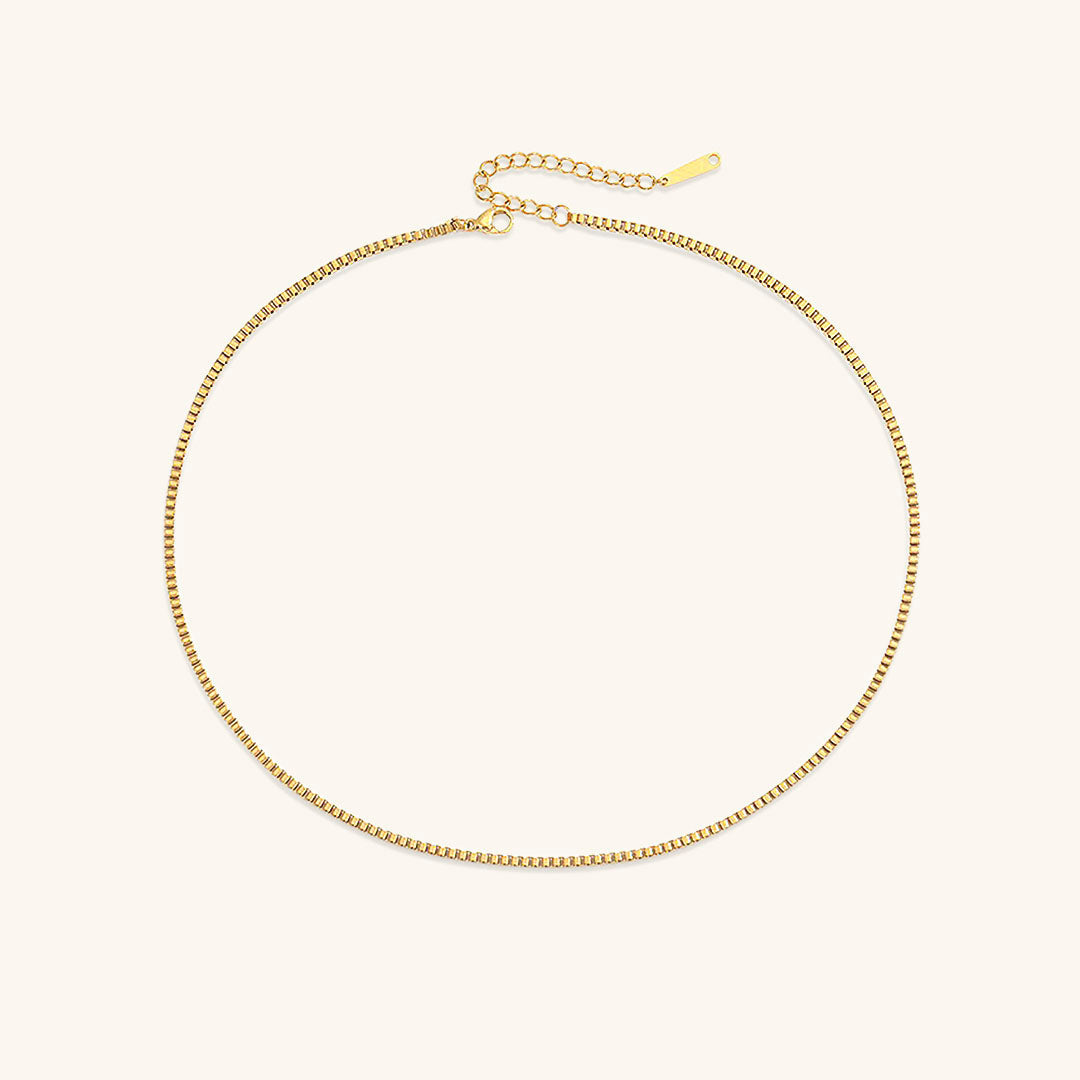 Danica Box Chain - Gold Necklace