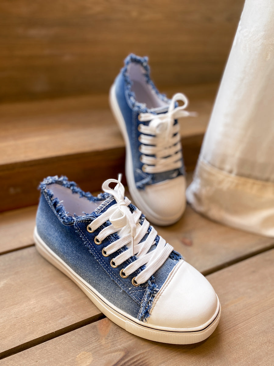 Denim Bayshore Canvas Sneakers - EN BLOOM