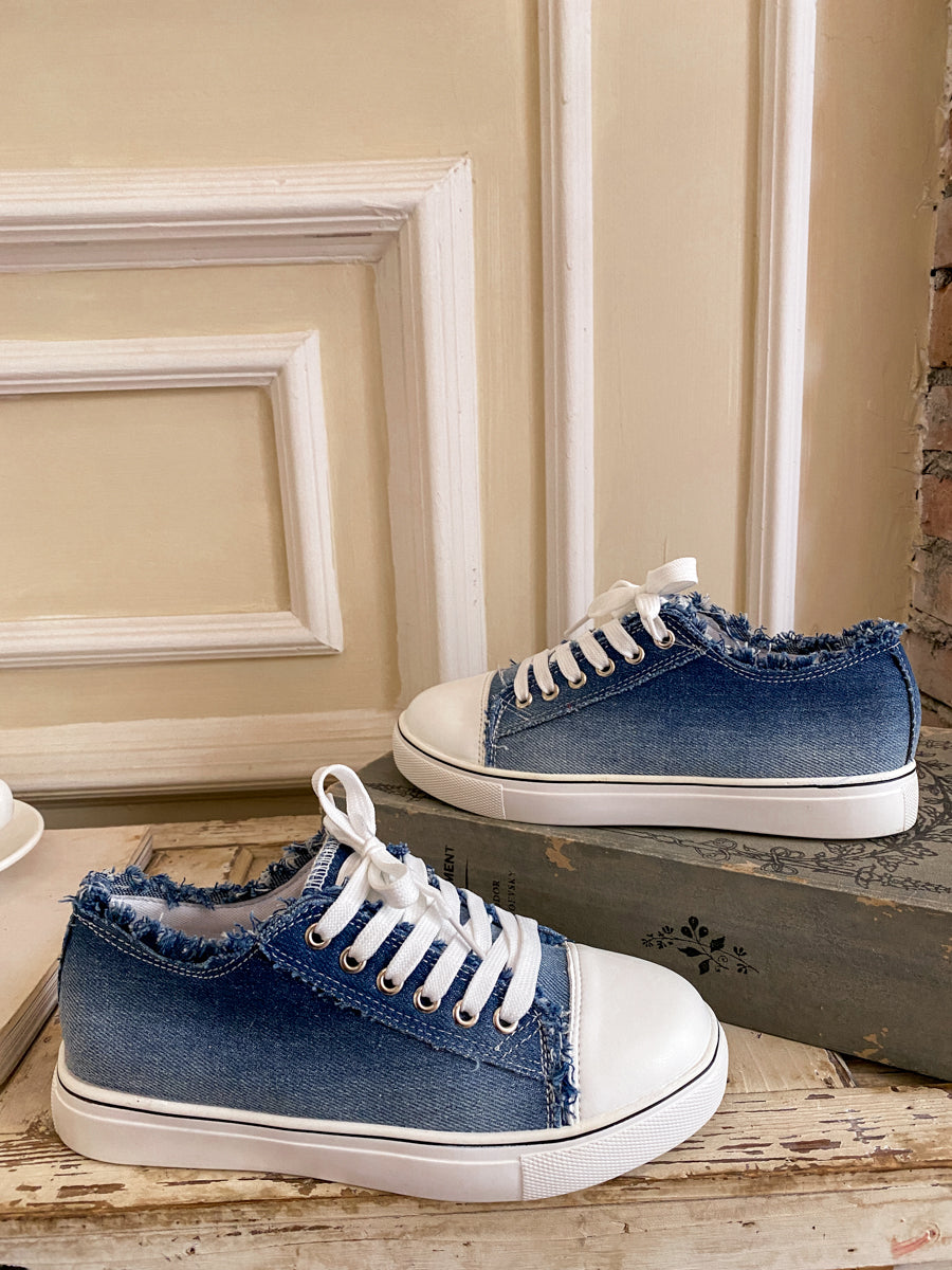 Denim Bayshore Canvas Sneakers - EN BLOOM