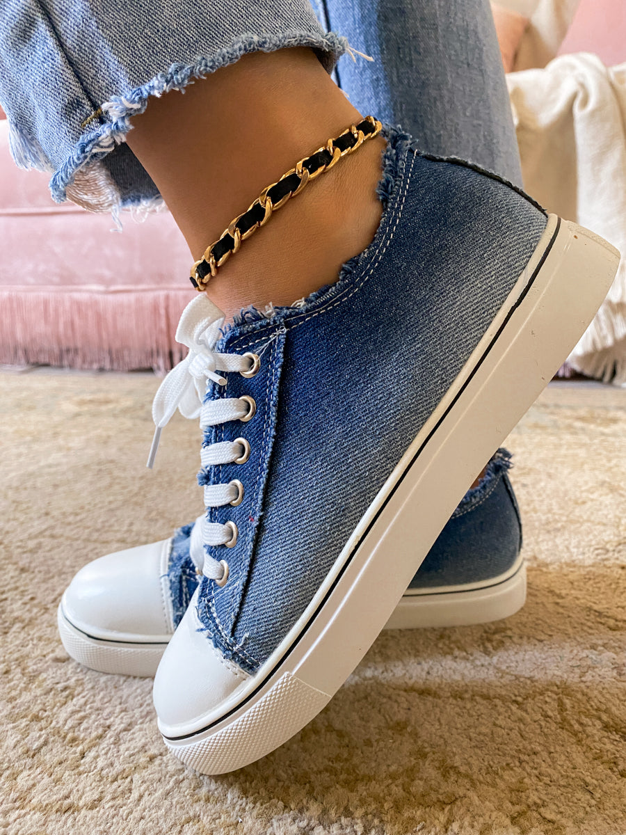 Denim Bayshore Canvas Sneakers - EN BLOOM