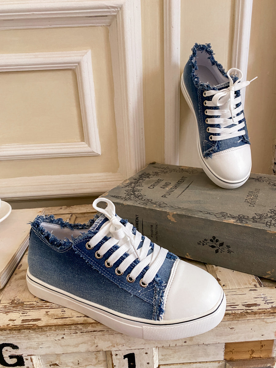 Denim Bayshore Canvas Sneakers - EN BLOOM