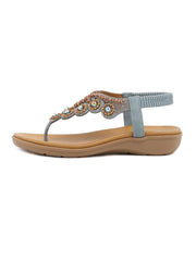 SIKETU | VINTAGE V-STRAP RHINESTONE SANDAL