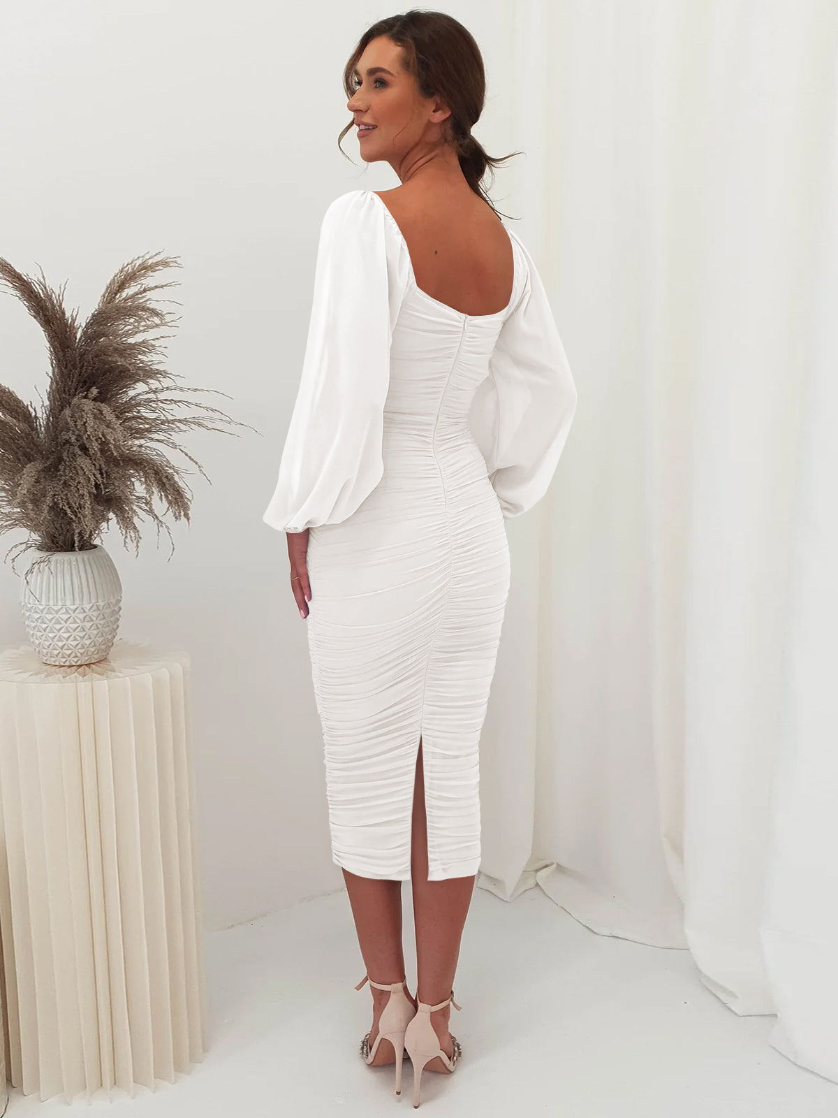 Windham Bridal Midi Dress - Ivory