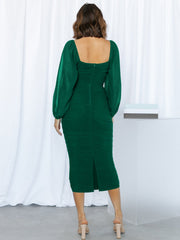 Windham Bridal Midi Dress - Emerald