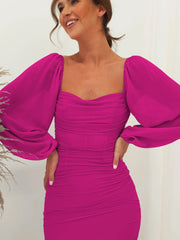 Windham Bridal Midi Dress - Fuchsia