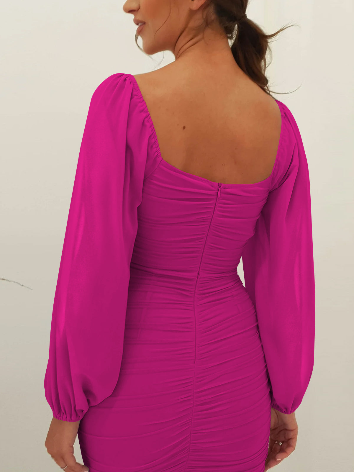 Windham Bridal Midi Dress - Fuchsia