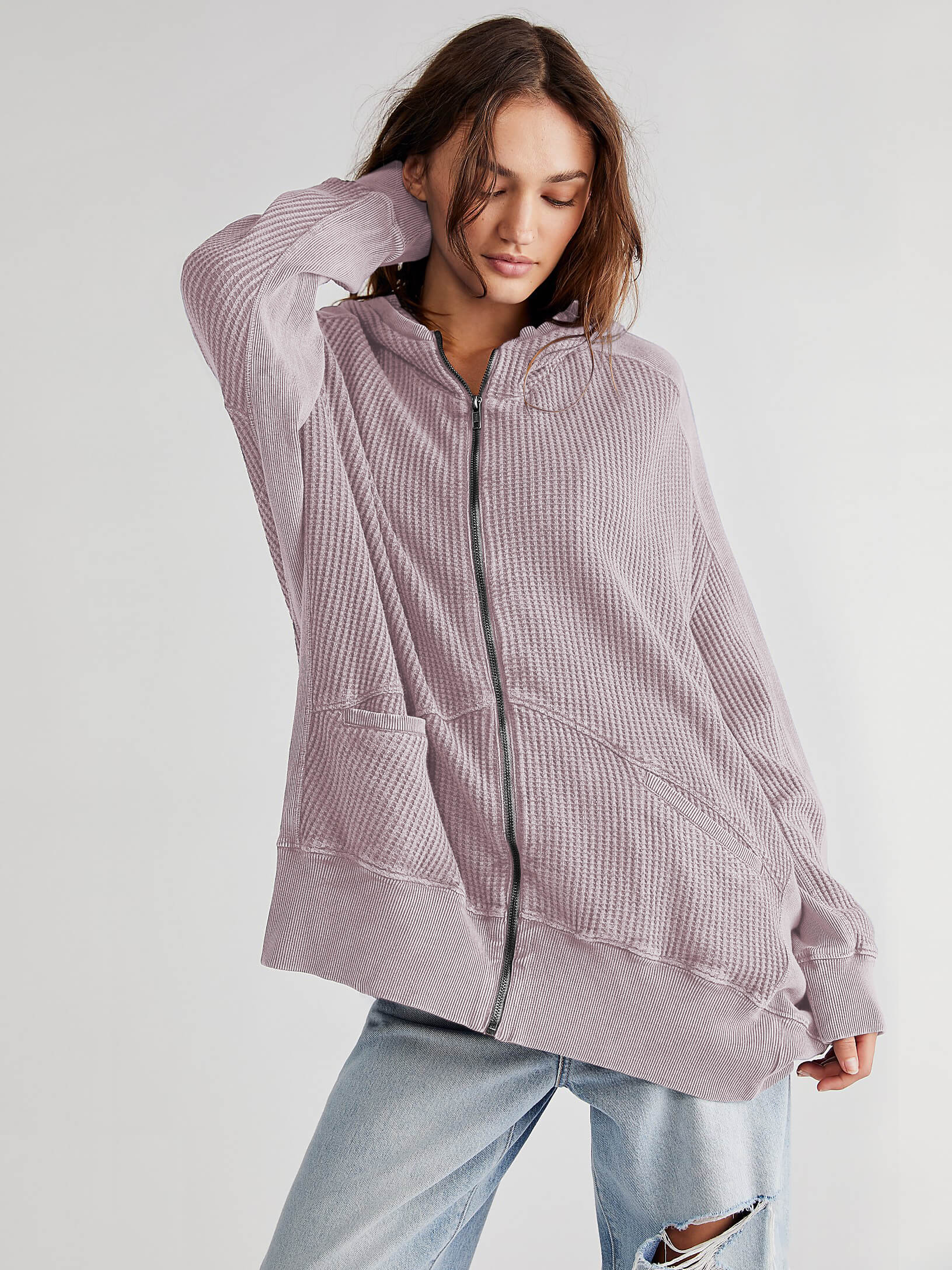 Campfire Hoodie Jacket - Mauve