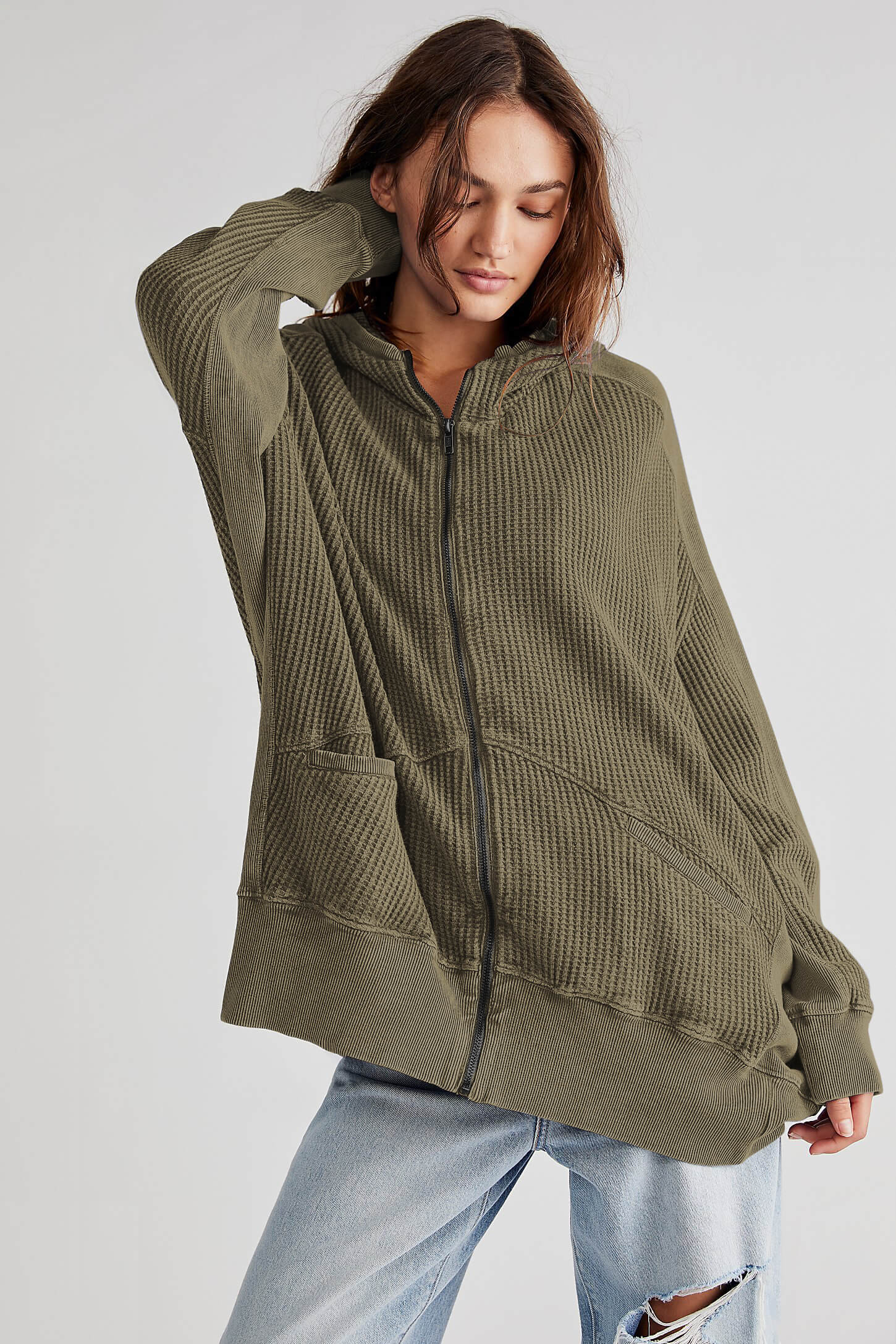 Campfire Hoodie Jacket - Olive