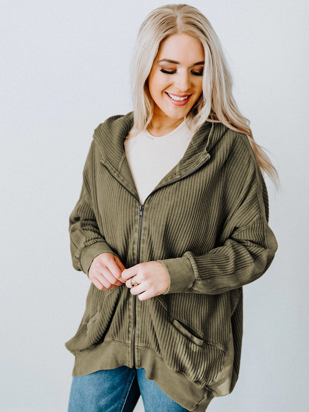 Campfire Hoodie Jacket - Olive