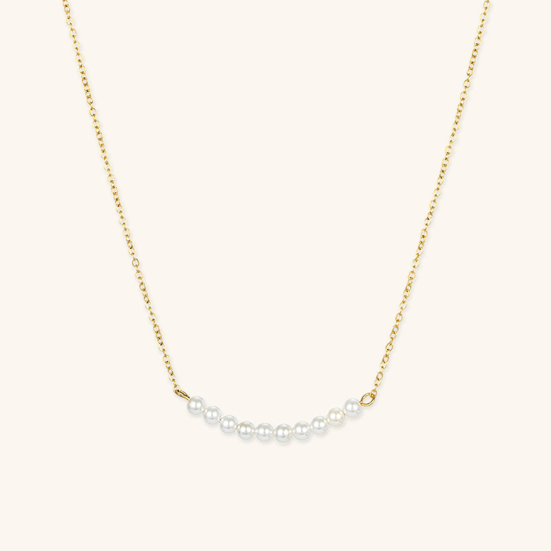 Emilia Pearl Bar Necklace