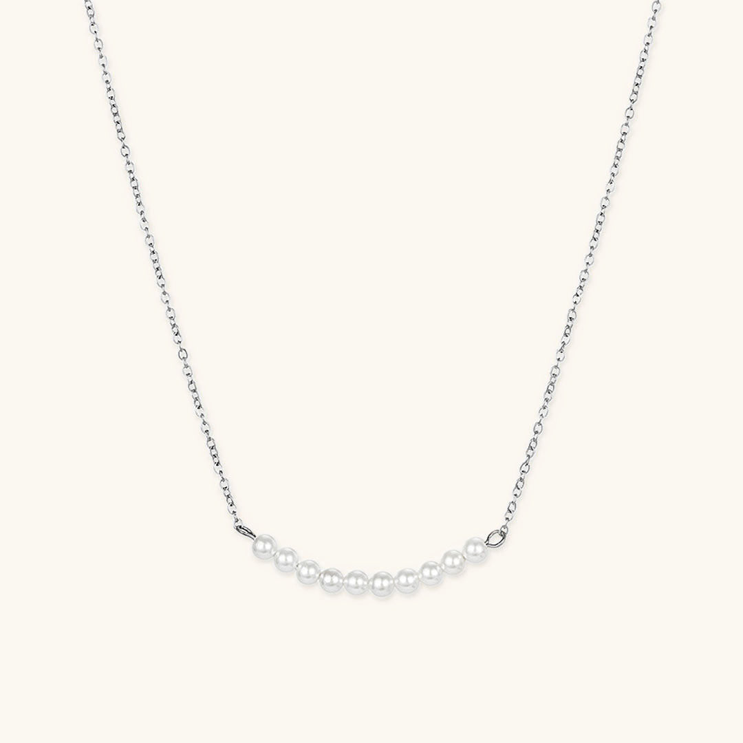 Emilia Pearl Bar Necklace