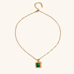 Esmeralda Emerald Pendant Necklace