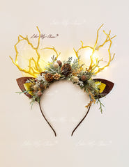 Pine Cone Christmas Reindeer Headband | LikeMyChoice®