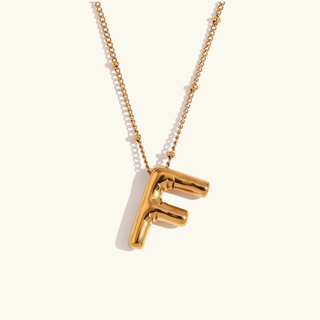 Airy Letter - Gold Initial Necklace