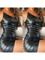 Fashion Women Sexy Bandage Bodycon Dress Sleeveless Backless Skinny Dress Club Evening Party Black Short Dress